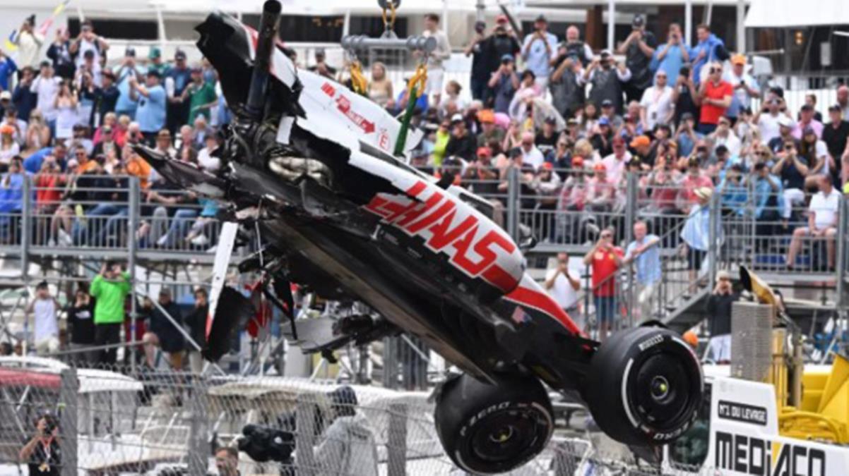 Aracın son halini görenler “Nasıl kurtuldu?” diyor! Ünlü Formula 1 pilotu ölümden döndü