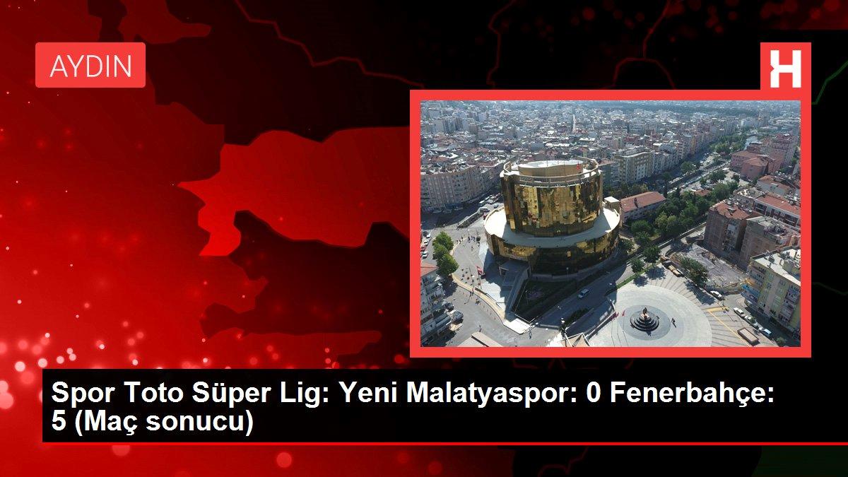 Spor Toto Süper Lig: Yeni Malatyaspor: 0 Fenerbahçe: 5 (Maç sonucu)