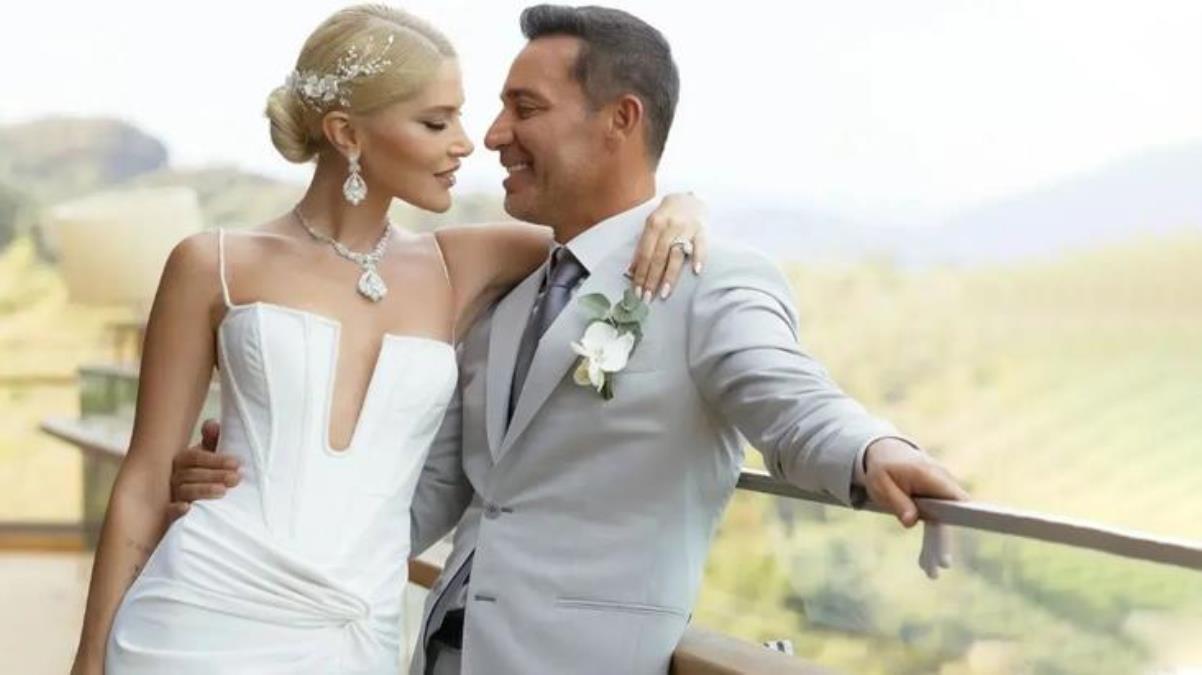 Bir hafta önce evlenen Mustafa Sandal ve Melis Sütşurup çifti düğün yaptı