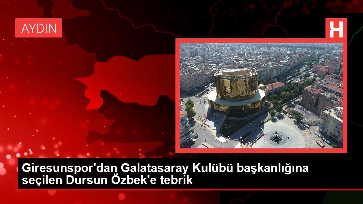 Giresunspor’dan Galatasaray Kulübü başkanlığına seçilen Dursun Özbek’e tebrik