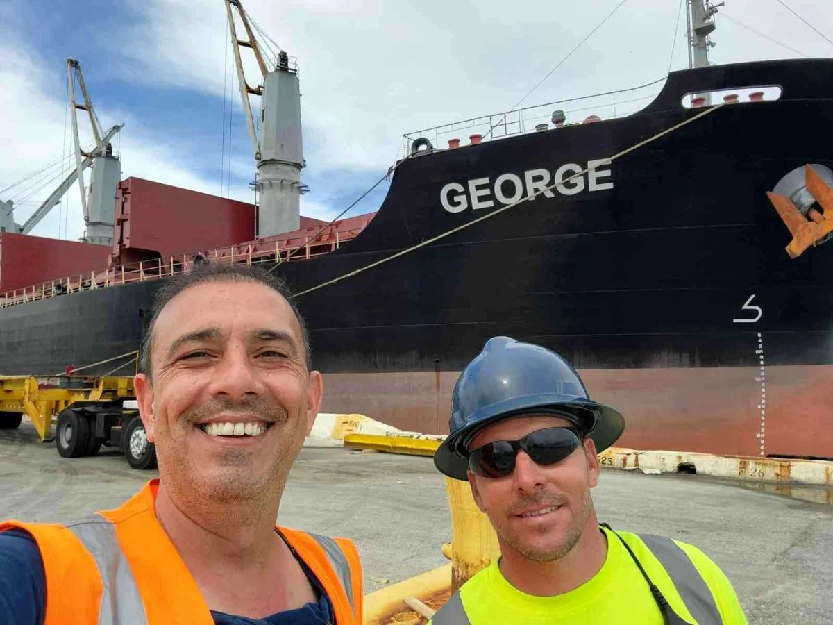 Hürok Mermer’in Gemisi George, Kütahya’dan Miami’ye yolculuğunu tamamladı