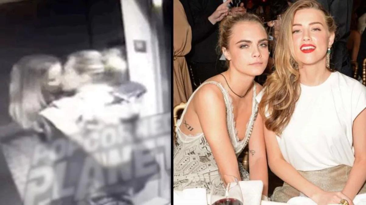 Johnny Depp’in eski eşi Amber’in ünlü modelle asansörde öpüştüğü görüntüler basına sızdı