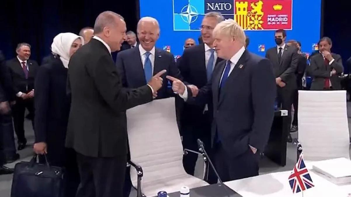 NATO zirvesine damga vuran sohbet! Boris Johnson’dan Cumhurbaşkanı Erdoğan’a: Çok güzelsin