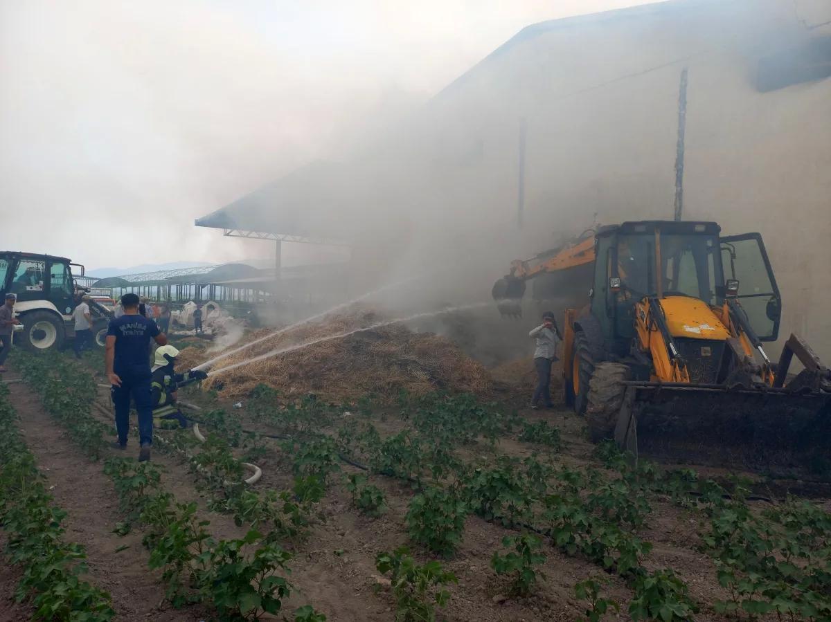 Son dakika haber: Manisa’da tarım işletmesindeki yangın söndürüldü