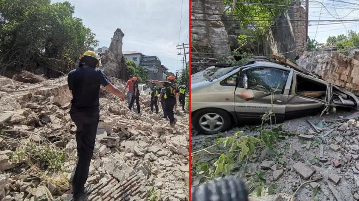 7 büyüklüğündeki deprem Filipinleri savaş alanına çevirdi! Evler yıkıldı, tren seferleri iptal edildi