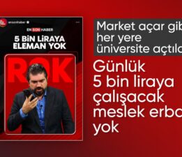 Rasim Ozan Kütahyalı: Birçok sektörde çalışan bulunamıyor