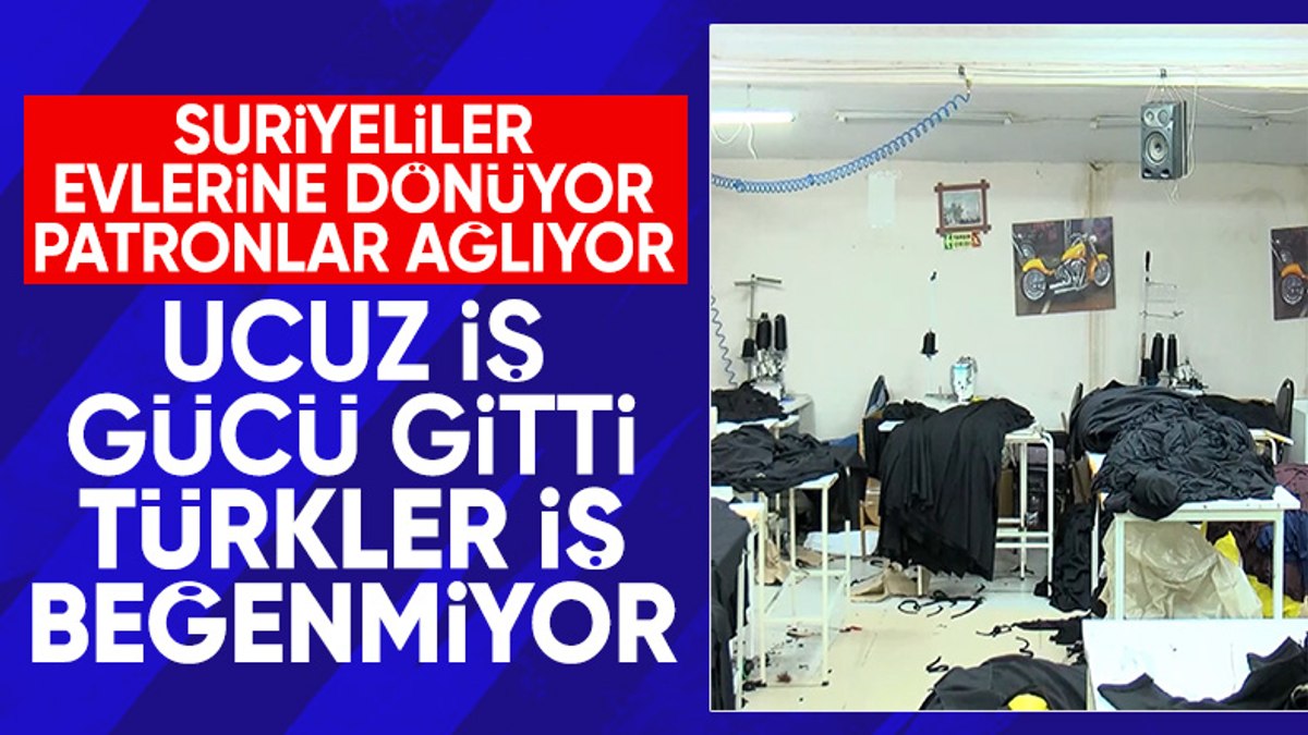 Tekstilde çalışan Suriyeliler ülkelerine dönmeye başladı: Atölyeler boş kaldı